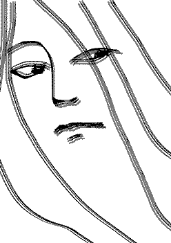 woman blinking animation